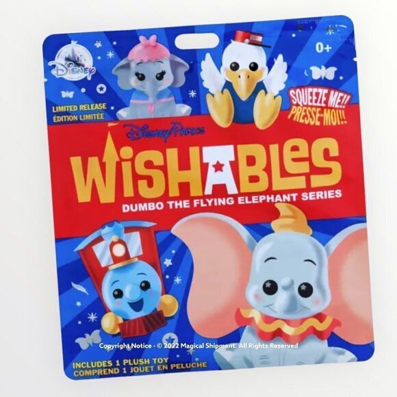 Disney Parks - Wishables Mystery Plush – Dumbo the Flying Elephant – Micro 5” - Picture 1 of 1